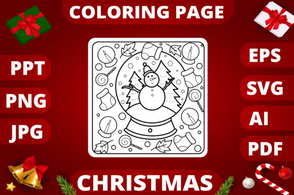 A Crafter's Review of Christmas Coloring Page for Kids 19 Graphics