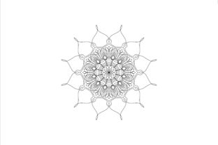 A Designer's Review of the Coloring Mandala Art 0120 Graphic