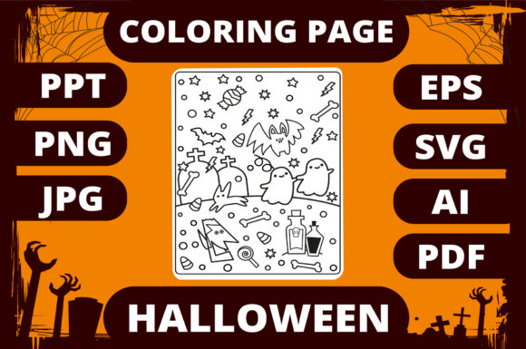 A Graphic Designer's Review: Halloween Coloring Page for Kids 30