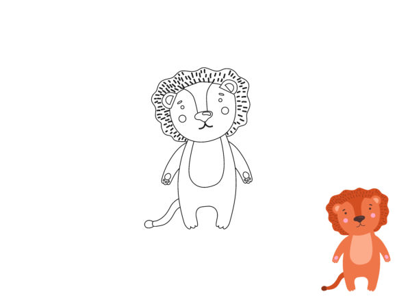 A Lion's Roar: Versatile Graphics for Coloring Pages & Crafters
