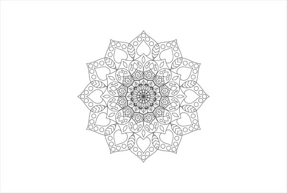 A Mandala Art Graphic Review for Editorial Use