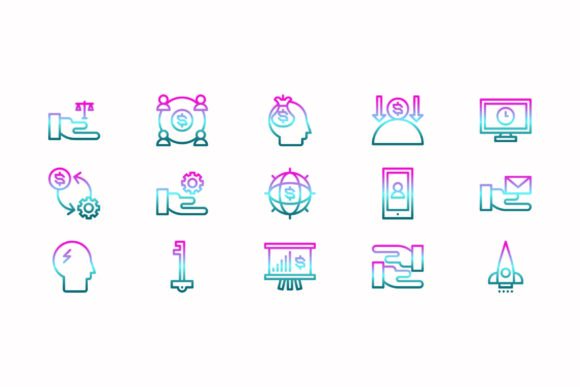 A Rainbow Icon for Business Bloggers and Creative Publishers