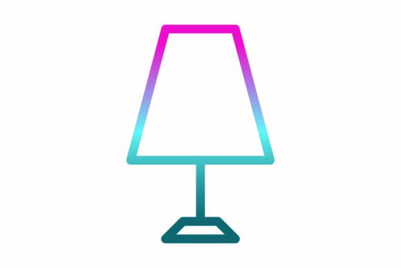 A Rainbow Lamp Icon for Elegant Blog Graphics & Modern Editorial Design