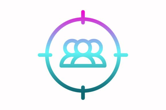 A Target Rainbow Icon for Playful Business Graphics