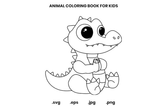 An Alligator Coloring Page: Crafting Potential for Kids & Graphics