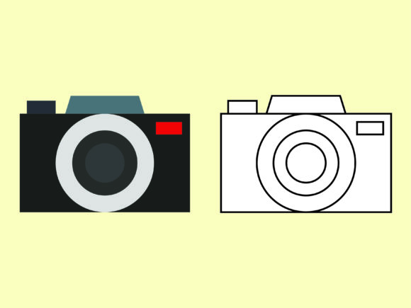 Casual Camera Beach Kids Graphics for Editorial Mood