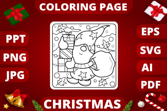 Christmas Coloring Page for Kids 3: A Graphic Designer's Asset Review
