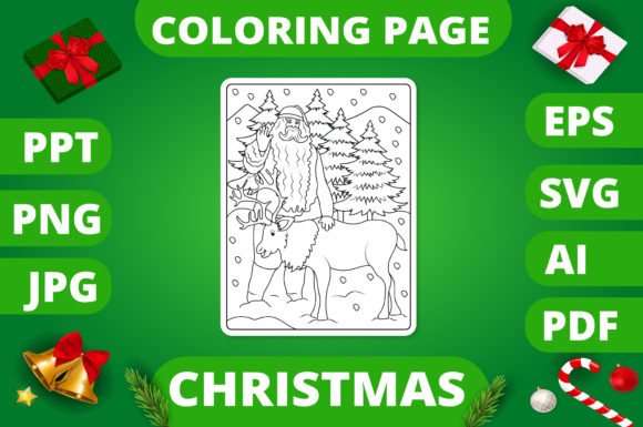 Christmas Coloring Page Review for Blog Graphics