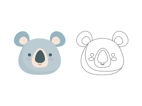 Koala Vector Graphics for Coloring Pages & Creative Projects