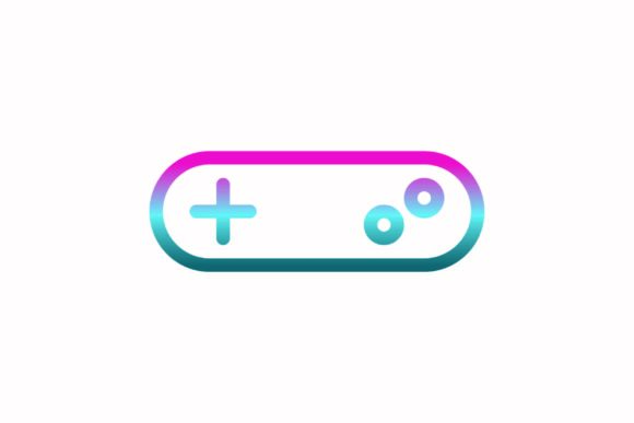 Remote Rainbow Coloring Icon: A Versatile Graphic Design Asset