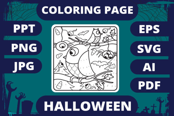 Review: Halloween Coloring Page V2 for Branding & Graphics