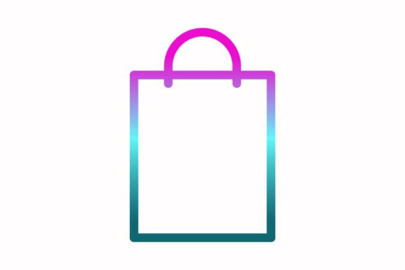 The Bag Rainbow Icon: A Vibrant Graphic for Casual Brands