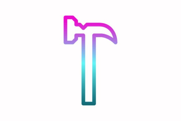 The Hammer Rainbow Icon in Graphics and Icons